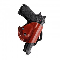 Vega Holster Fondina in cuoio a canna scoperta con sistema di sicurezza automatico cod. NS1