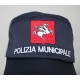 Sicur.an Berretto operativo polizia municipale con catarifrangente personalizzabile